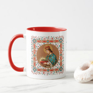 St. Louis IX mit Rinceau Border (BK 065) Tasse