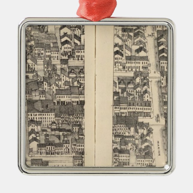 St. Louis, Missouri 12 Silbernes Ornament (Vorne)