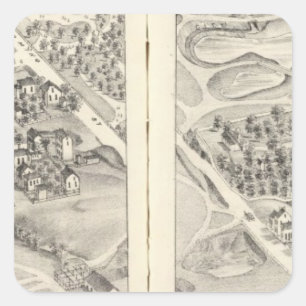 St. Louis, Missouri 18 Quadratischer Aufkleber