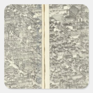 St. Louis, Missouri 4 Quadratischer Aufkleber