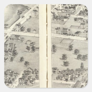 St. Louis, Missouri 6 Quadratischer Aufkleber