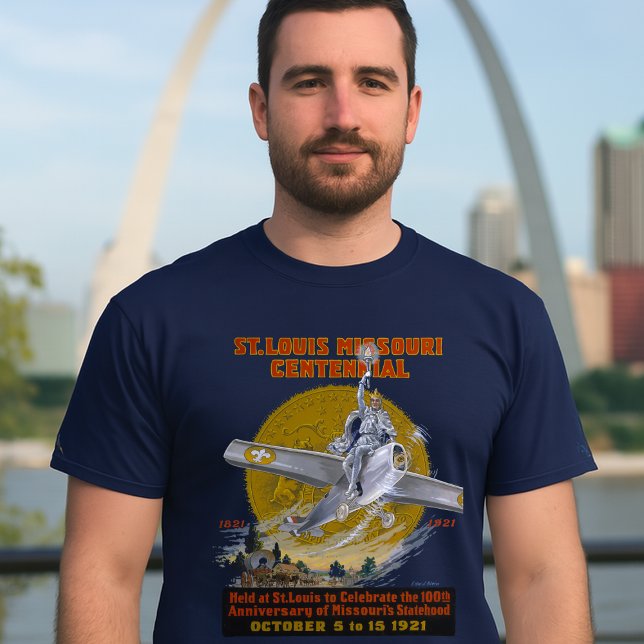 St. Louis Missouri Centennial 1921 T-Shirt (Von Creator hochgeladen)
