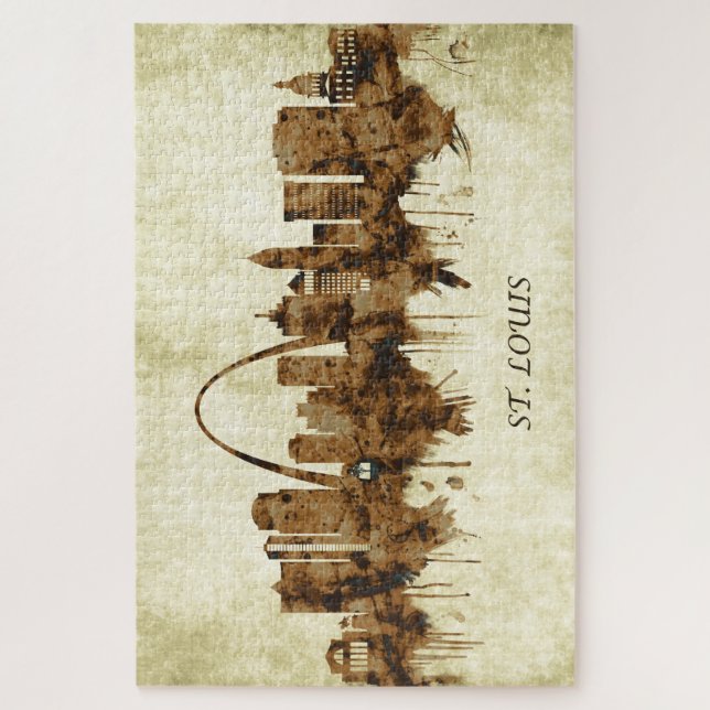 St. Louis Missouri Cityscape Puzzle (Vertikal)