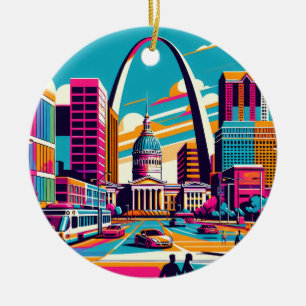 St. Louis, Missouri   Der Gateway-Pfeil Keramik Ornament