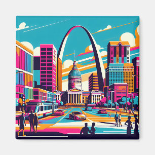 St. Louis, Missouri   Der Gateway-Pfeil Magnet
