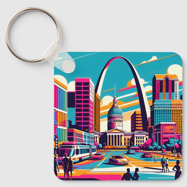 St. Louis, Missouri | Der Gateway-Pfeil Schlüsselanhänger (Vorderseite)