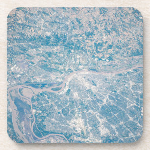 St. Louis, Missouri entlang des Mississippi River. Getränkeuntersetzer