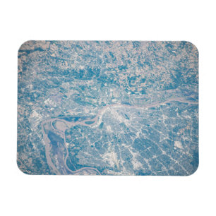 St. Louis, Missouri entlang des Mississippi River. Magnet