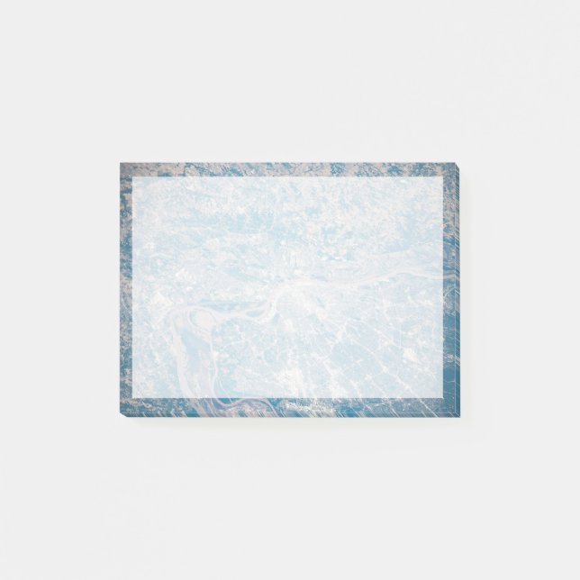 St. Louis, Missouri entlang des Mississippi River. Post-it Klebezettel (Vorderseite)