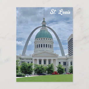 St Louis Missouri Gateway Arch Courthouse Travel Postkarte