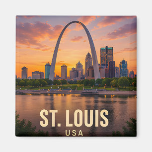 St Louis Missouri Gateway Arch Reise-Geschenk Magnet