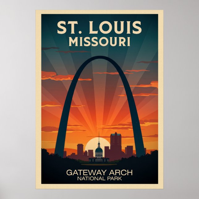 St. Louis Missouri Gateway Arch V01 Poster (Vorne)
