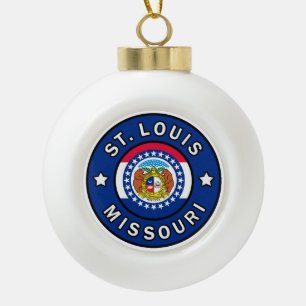 St. Louis Missouri Keramik Kugel-Ornament
