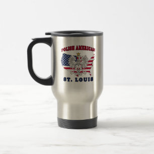 St. Louis Missouri Polnisch Reisebecher