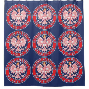 St. Louis Missouri Polnischer Adler Duschvorhang