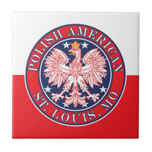 St. Louis Missouri Polnischer Adler Fliese
