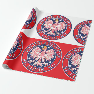 St. Louis Missouri Polnischer Adler Geschenkpapier