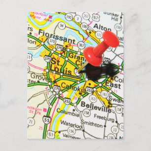 St. Louis, Missouri Postkarte