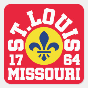 St. Louis, Missouri Quadratischer Aufkleber