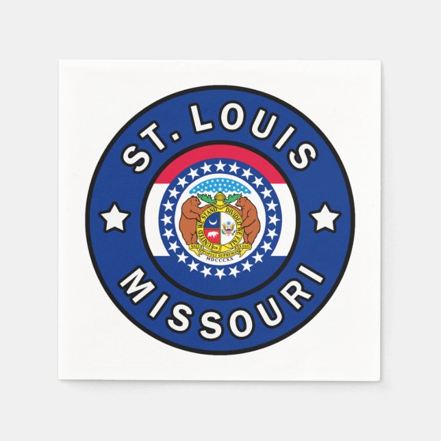 St. Louis Missouri Serviette (Vorderseite)