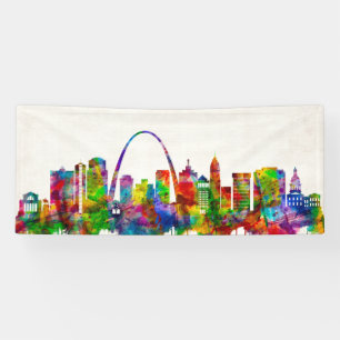 St. Louis Missouri Skyline Banner