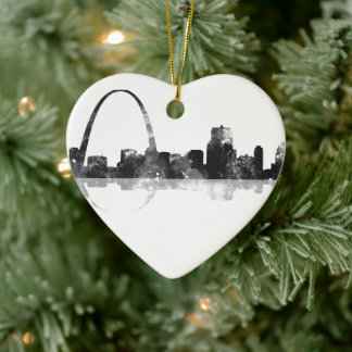 ST LOUIS, MISSOURI SKYLINE KERAMIK ORNAMENT