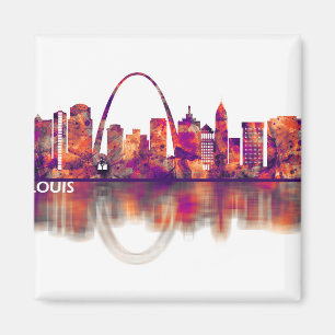 St. Louis Missouri Skyline Magnet