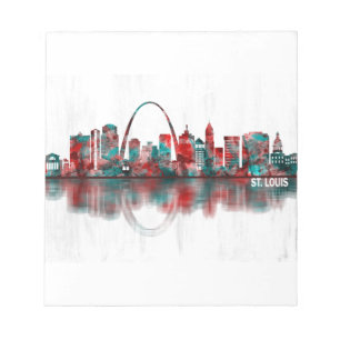 St. Louis Missouri Skyline Notizblock