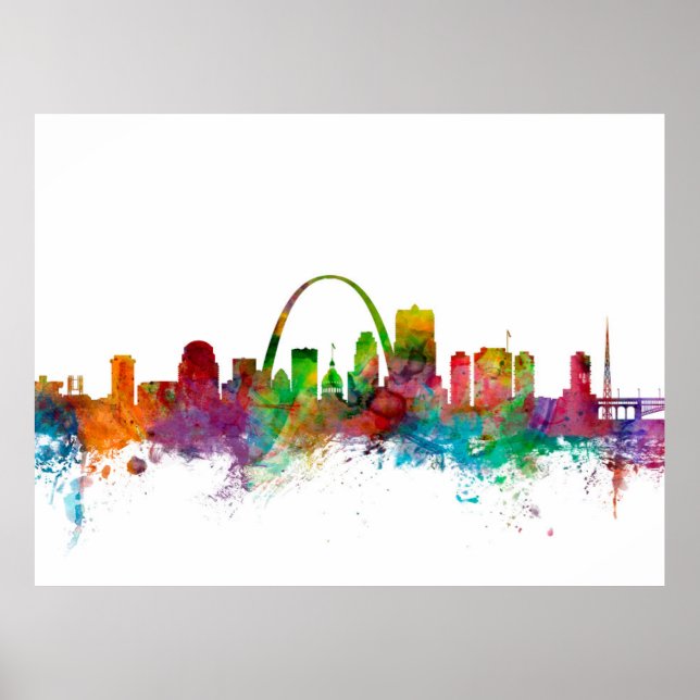 St Louis Missouri Skyline Poster (Vorne)