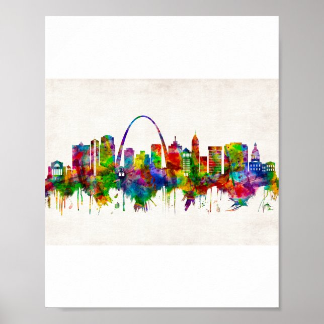 St. Louis Missouri Skyline Poster (Vorne)