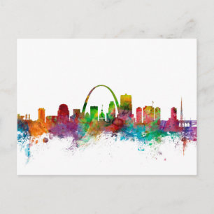 St Louis Missouri Skyline Postkarte