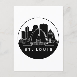 St. Louis Missouri Skyline Postkarte