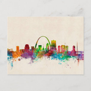 St Louis Missouri Skyline Postkarte