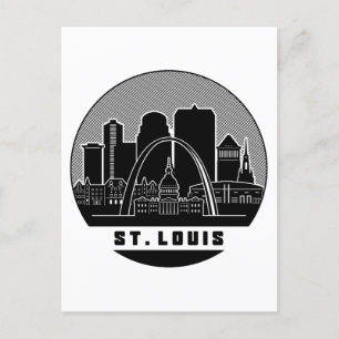 St. Louis Missouri Skyline Postkarte