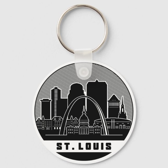 St. Louis Missouri Skyline Schlüsselanhänger (Vorderseite)