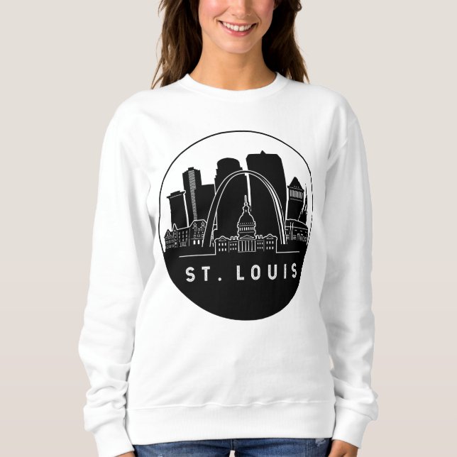 St. Louis Missouri Skyline Sweatshirt (Vorderseite)