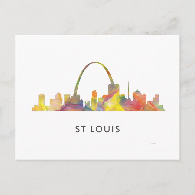ST LOUIS, MISSOURI SKYLINE WB1 - POSTKARTE (Vorderseite)