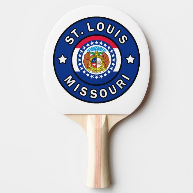 St. Louis Missouri Tischtennis Schläger (Vorderseite)