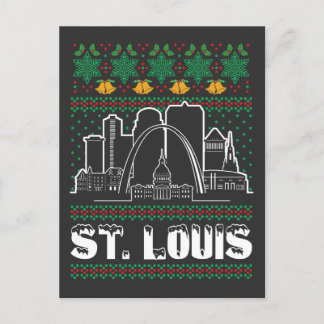 St. Louis Missouri Ugly Christmas Postkarte