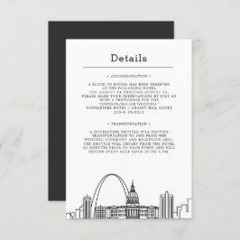 St. Louis, Missouri Wedding | Gästedaten Einladung