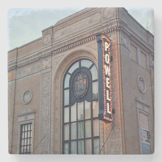 St. Louis, Powell Hall, Saint-Louis-Marmor-Unterse Steinuntersetzer (Vorderseite)