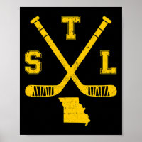 St. Louis Retro Hockey Sticks Staat Outile S