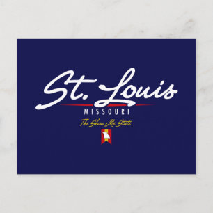 St. Louis Script Postkarte