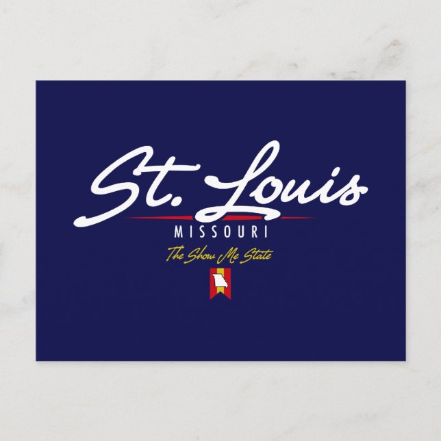 St. Louis Script Postkarte (Vorderseite)