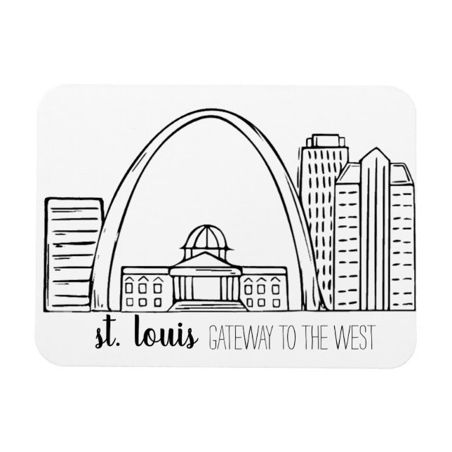 St. Louis Skyline Magnet (Horizontal)