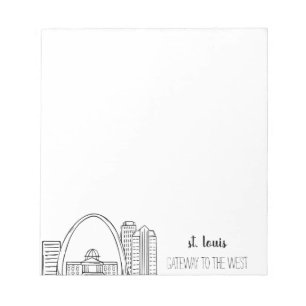 St. Louis Skyline Notizblock