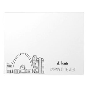 St. Louis Skyline Notizblock