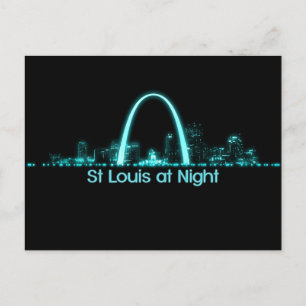 St Louis Skyline Postkarte