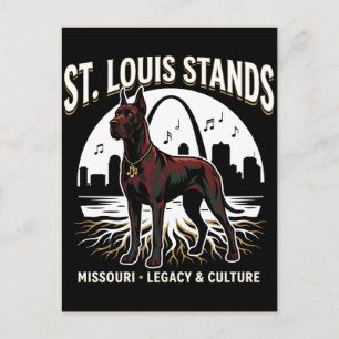 St. Louis steht für großartiges dänisches kulturel Postkarte