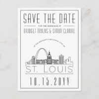St. Louis | Stilisierte Skyline Save the Date